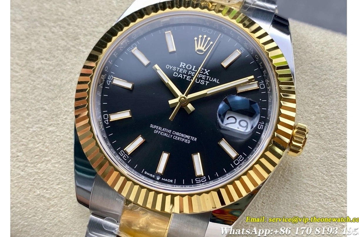 Datejust Heavy Version) Oys ARF Stk SS 126333 YG SH3235(Tungsten 41mm Black 1223